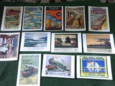 TRANSPORT Railway Train Mumbles Railway Cards X12 Advertising Railway Posters