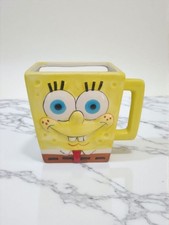 SPONGEBOB SQUAREPANTS 3D Mug  Cup Square Nickelodeon 2024 Viacom Hillenburg