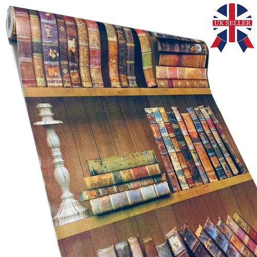 10m retro library bookshelf - library,