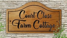 Personalised Oak Carved  House