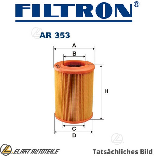 Air filter for - suzuki, vauxhall