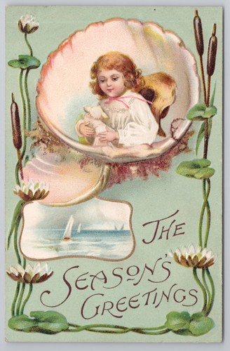 Seasons greetings girl - girl, in