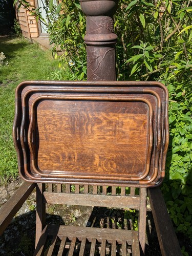 Antique set nesting wooden - set,