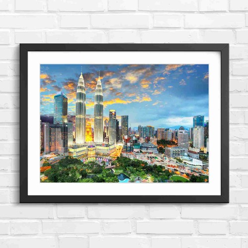 Petronas towers sunset - petronas,