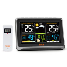 VEVOR Wireless Weather Station 7.5 in Color Display with Sensor Clock-NO WIFI