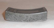 Antique Pewter Snuffbox Snuff