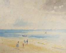 Original Watercolour, 'Figures