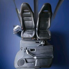 TOYOTA MR2 MK3 ROADSTER FACELIFT BLACK LEATHER SEATS AND DOOR CARDS INTERIOR