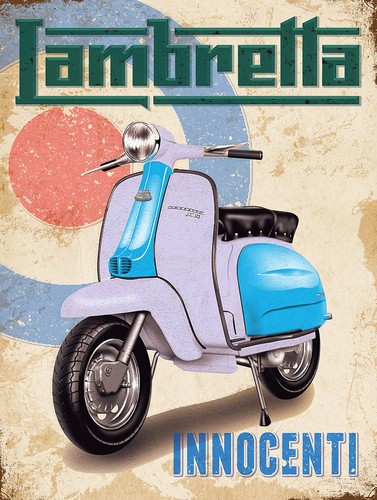 Lambretta innocenti retro - lambretta, innocenti,