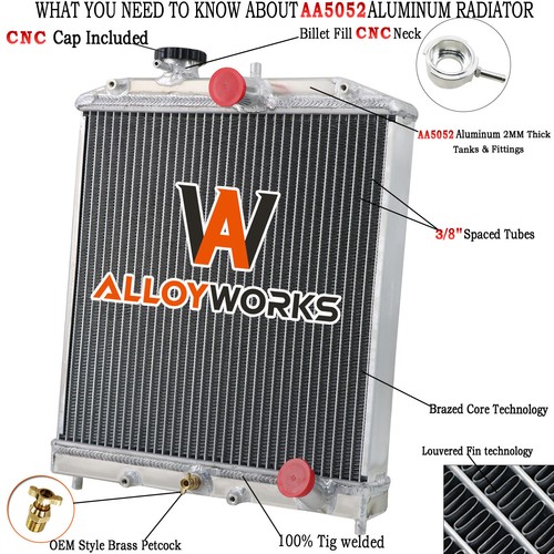 Row aluminium radiator - row, for