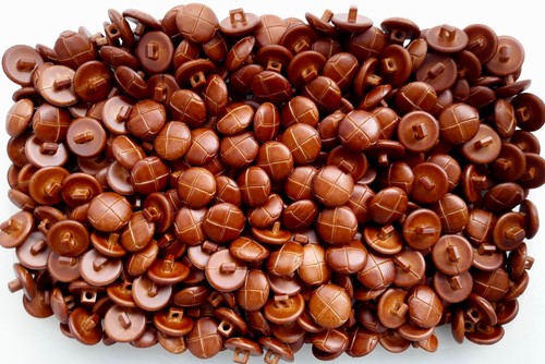 Buttons 15mm 24l tan brown - 24l,