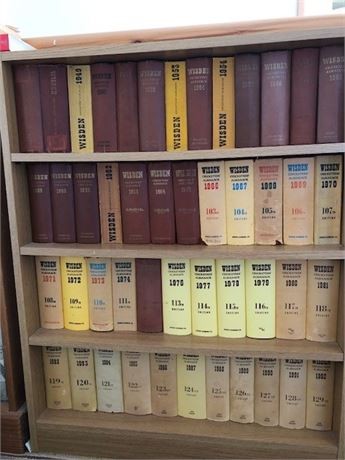Set wisdens 100 - 72, of