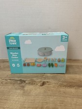 Little Town Wooden Slow Cooker Pretend Food Role Play Toy Set