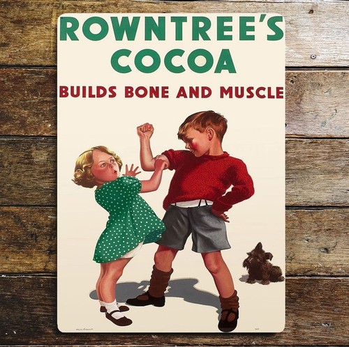 Rowntree cocoa metal vintage - cocoa,