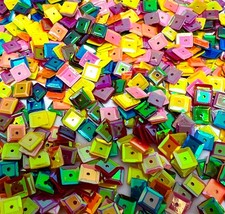10g sew on sequins 6MM Square