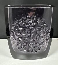 Sklo Union Aubergine Hobnail Glass Vase Rudolfova Hut Rudolf Jurnikl Vintage