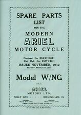 Ariel W NG WD 350 Parts Book