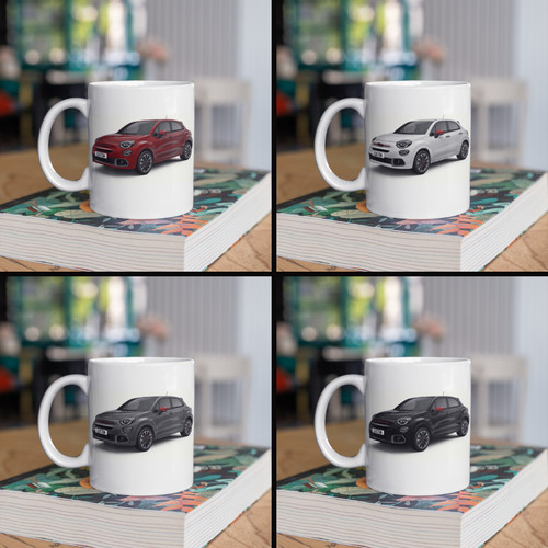 Personalised fiat 500x - personalised, red