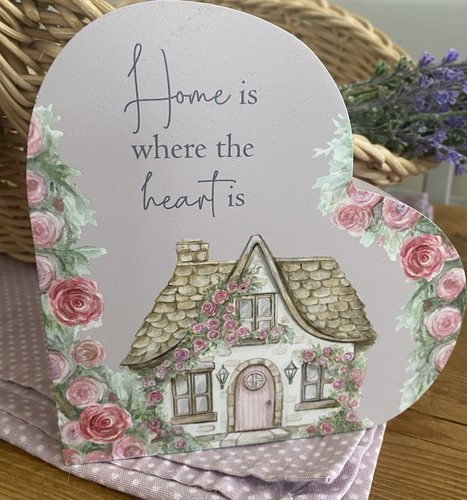 Heart shaped wood plaque - heart-shaped,