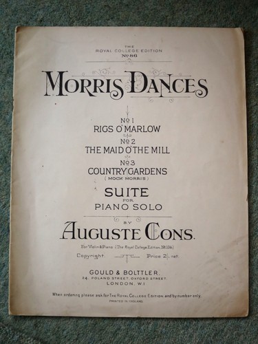 Old piano sheet music morris - sheet, music,