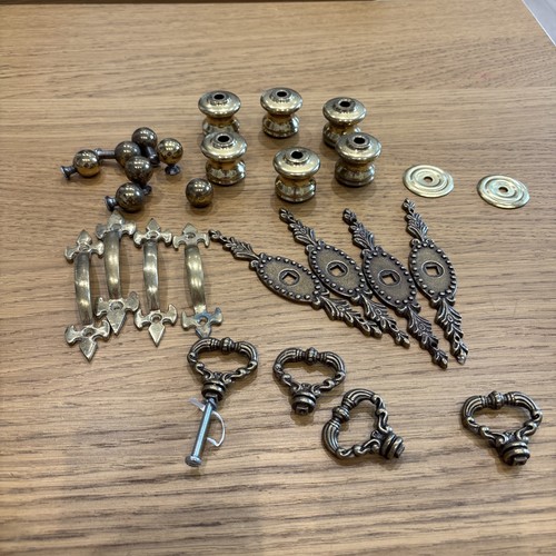 Reclaimed brass drawer - reclaimed, pulls