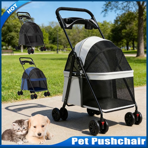 Pet stroller dog - pet, foldable