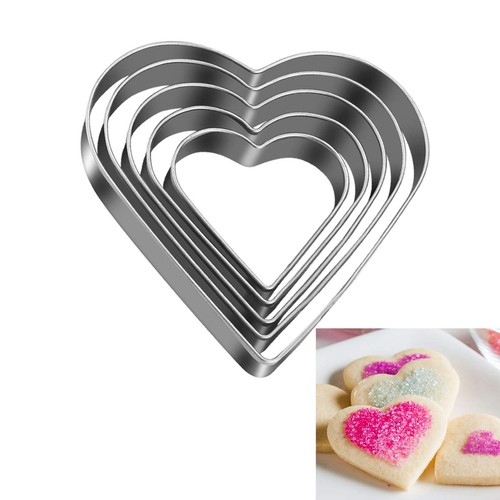 Love heart cookie cutter set - cookie,