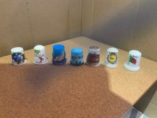 Various bone china thimbles