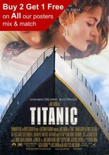Titanic 1997 Movie Poster A5 A4 A3 A2 A1