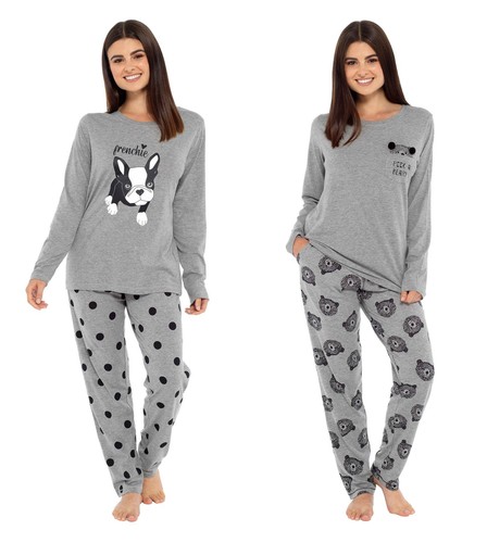 Women bear frenchie pyjama - bear, &
