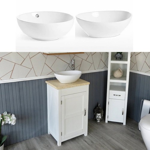 White painted bathroom vanity - white,