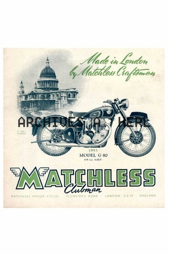 Matchless motorcycle