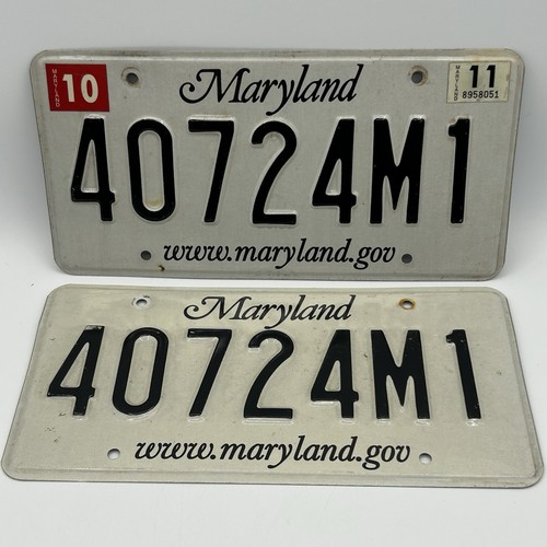 Pair maryland license - of,