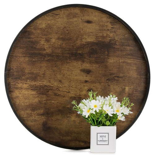 Hanobe large round - wooden, tray