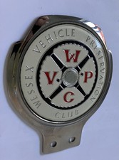 WESSEX Vehicle Preservation Club Classic Car Badge -WVPC