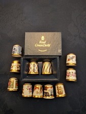 Crown Derby thimble collection