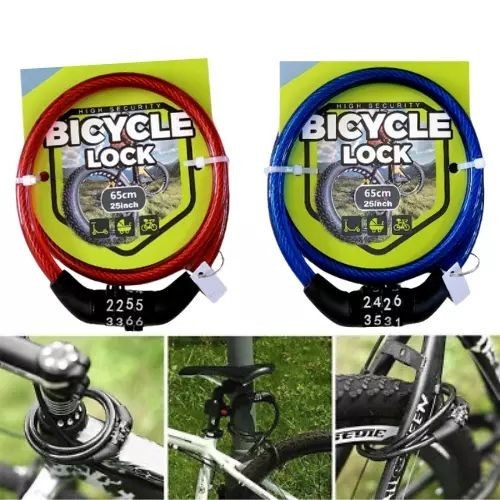 Bike lock cable combination - cable-combination, or