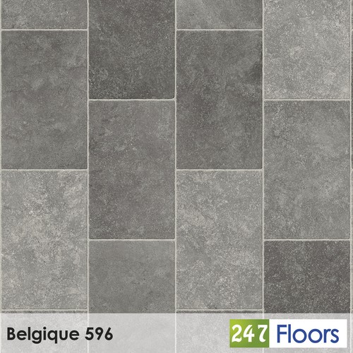 Belgique 596 grey stone - grey, tile