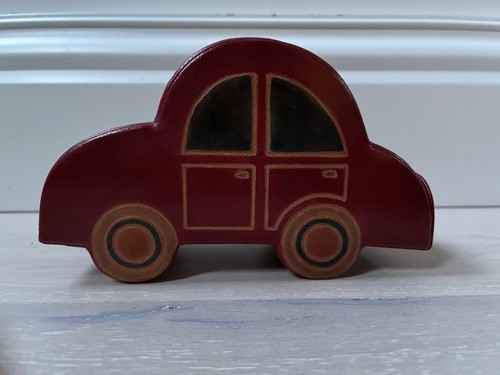 Leather money box vintage - leather,