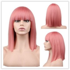 Set Fashionable Straight Bangs Simulated Shoulder-length Women's Wig Hot