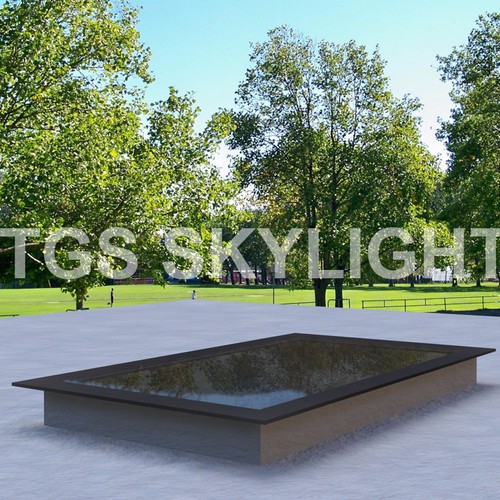Flat roof skylight - flat, rooflight
