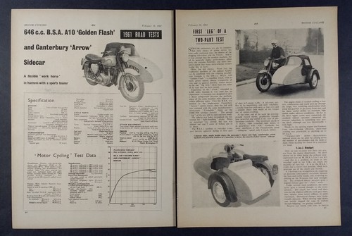 1961 bsa a10 - bsa, golden