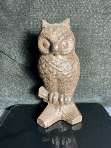 Heavy cast iron owl bird - owl,