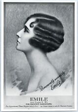 Emile Ladies Hairdressing Vintage Magazine Advert 1926