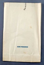 AIR FRANCE VINTAGE AIRLINE AIR SICKNESS BAG SICK BARF MOTION WASTE 1977