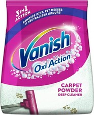 Vanish Oxi Action Upholstery Carpet Cleaner Stain Remover Powder 650g Flowers Fr