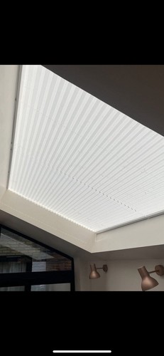 Pleated roof blind for - pleated,