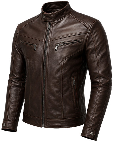 Men brown genuine leather - brown,