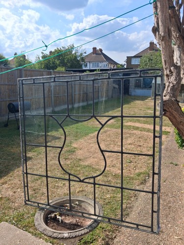 Antique stained glass window - stained,