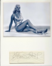 DIANA DORS signature with